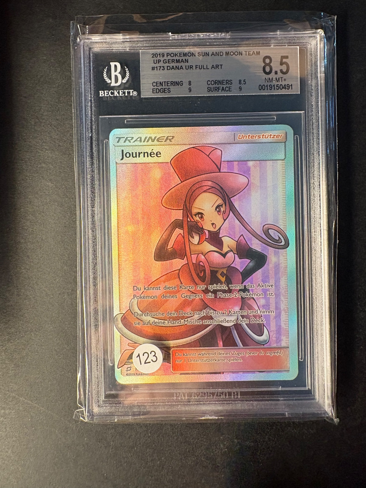 PokemonJournée 173/181 2019 Holo Teams Sind Trumpf NM PSA/BGS 8.5