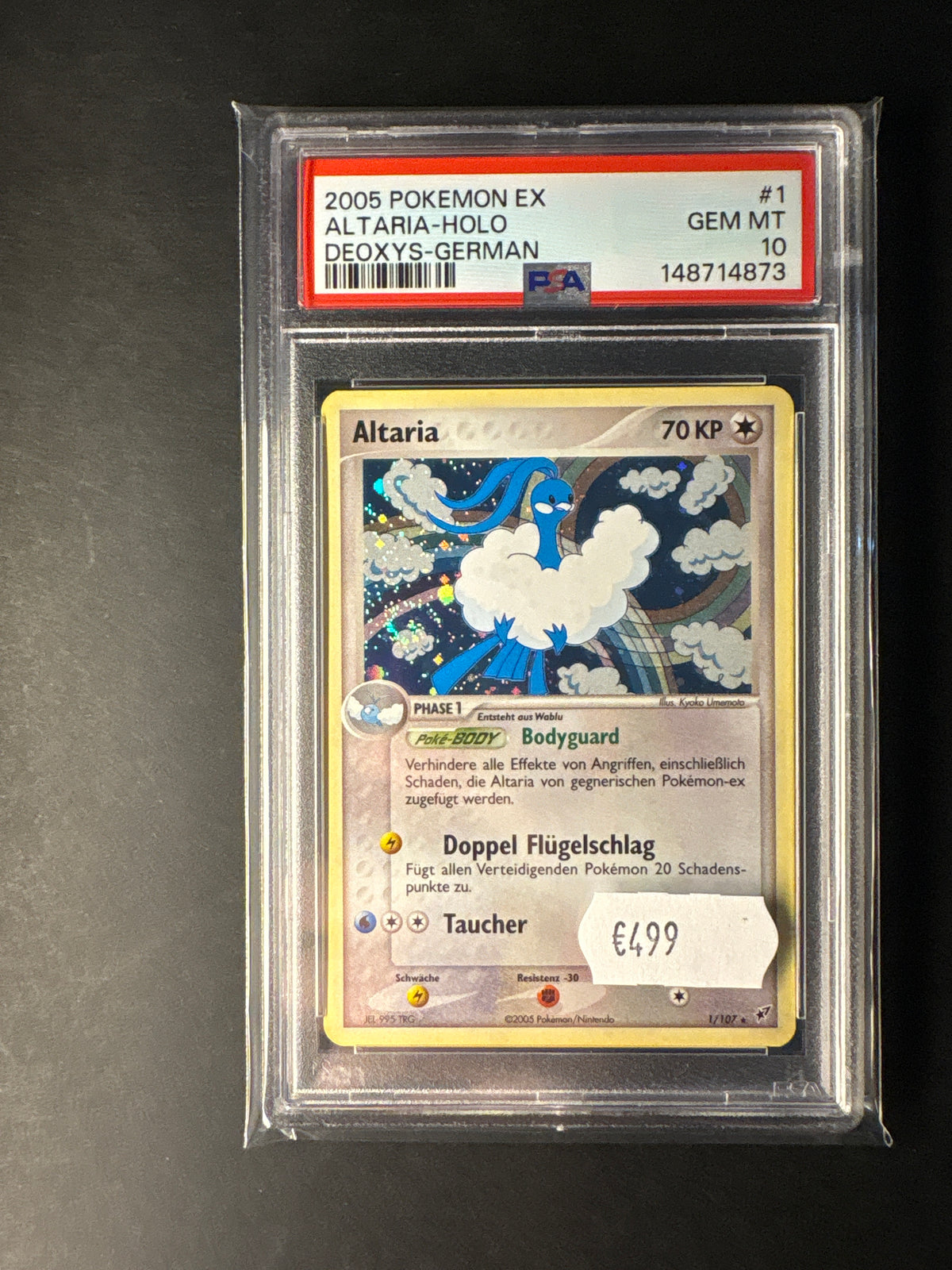 Pokémon Ex deoxys 1/107 Altaria psa 10 Pop 1
