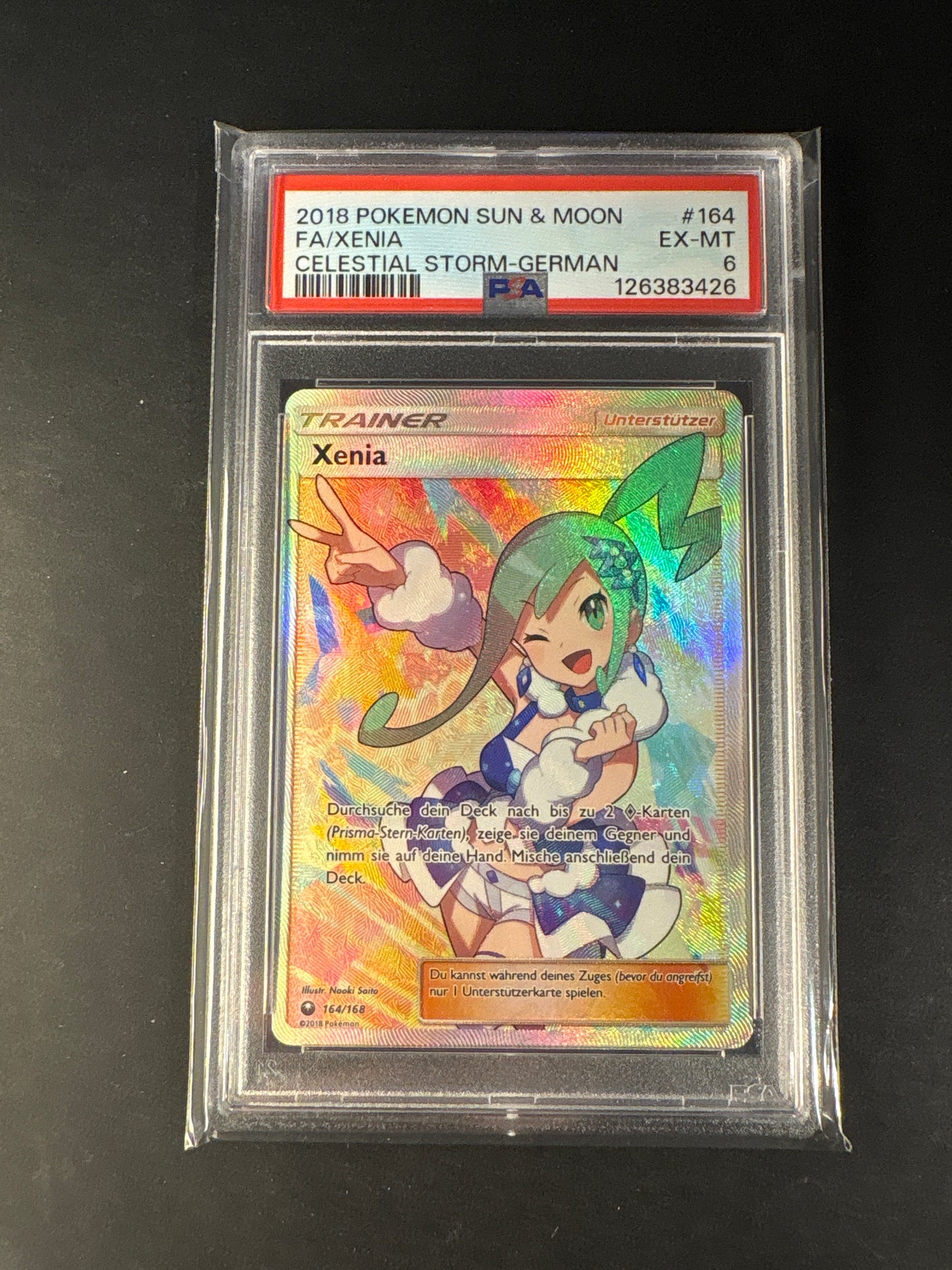 Pokémon Celestial Storm Xenia 164/168 psa 6
