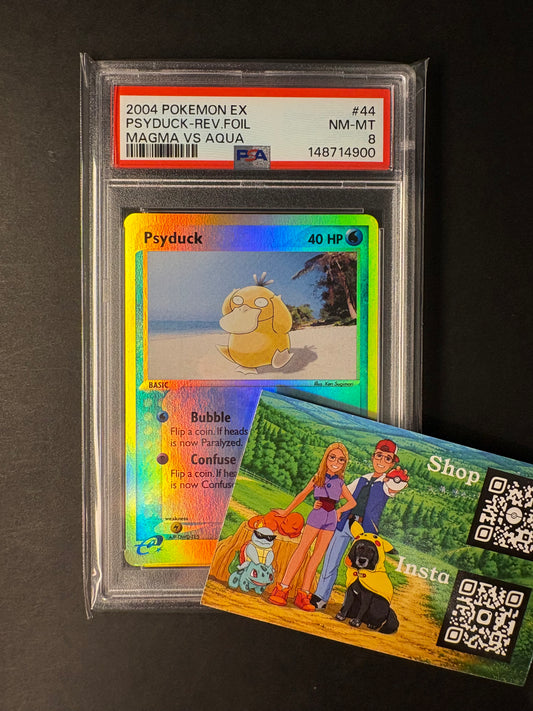 Pokémon Psyduck Reverse 44/95 psa 8