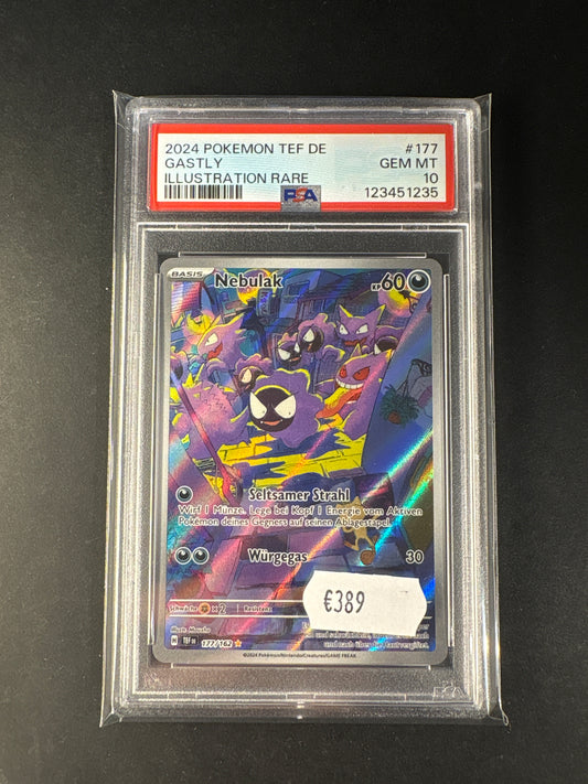 POKÉMON Gewalten der Zeit Nebulak 177/162 psa 10