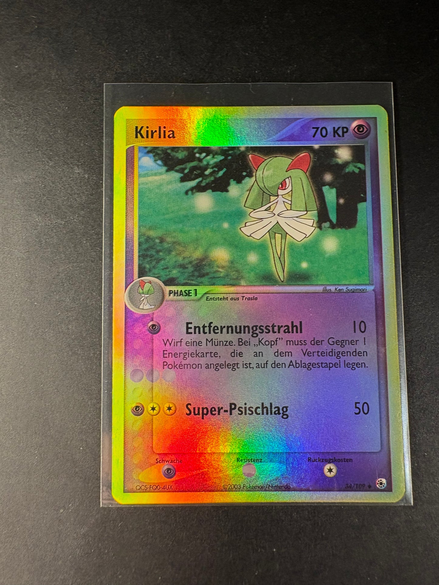 Pokémon 34/109 Kirlia Reverse Holo NM