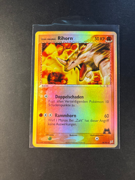 Pokémon Team Magma vs Team Aqua Magma Rihorn Reverse NM 38/95