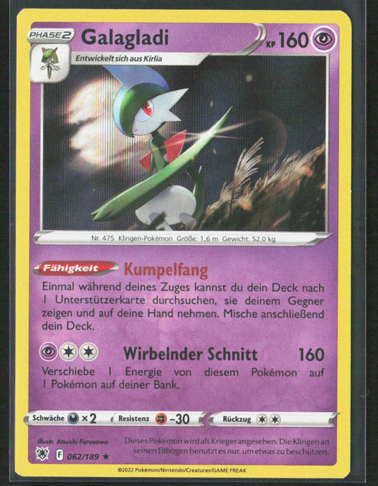 Pokemon TCG Galagladi 062 Psycho 2022 Holo Astralglanz NM