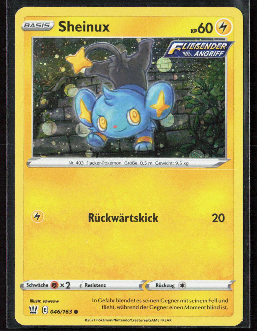 Pokemon Sheinux 46/163 Elektro 2021 Kampfstile NM HOLO