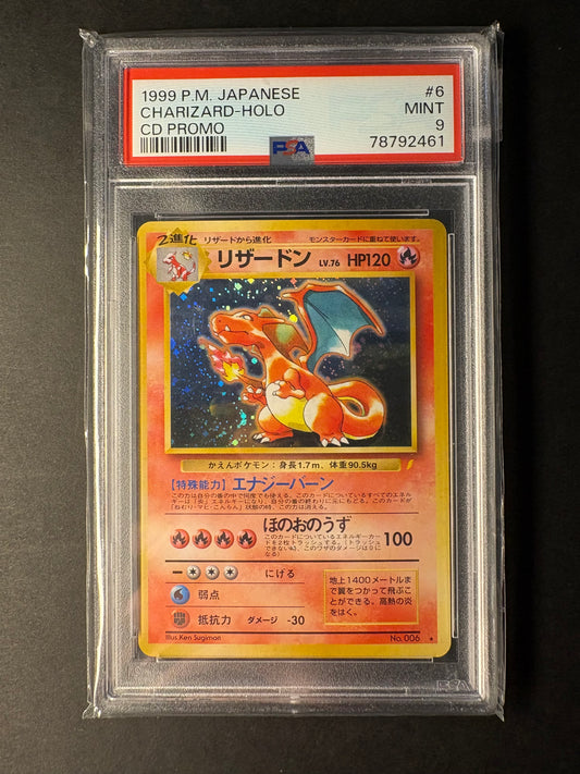 Pokémon Glurak CD Promo No.006 psa 9 Japanisch 1999