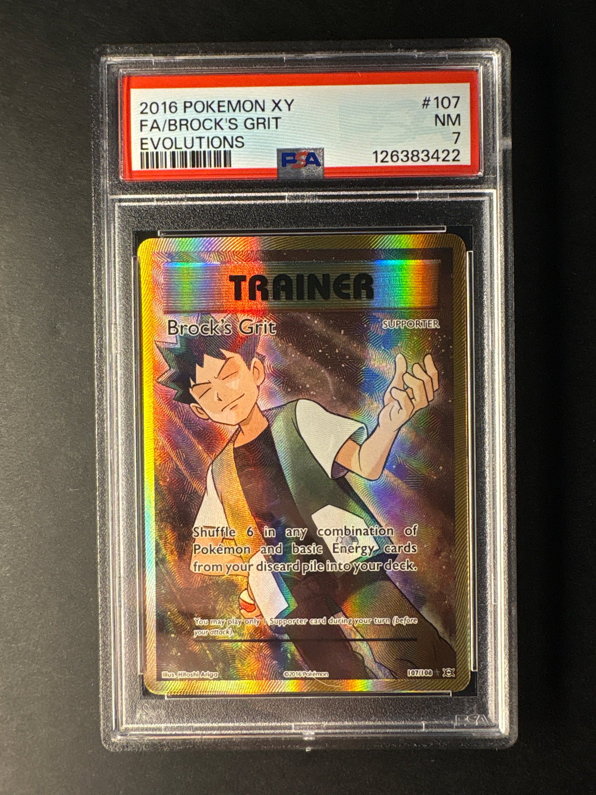 Pokémon XY Evolutions Brock’s Grit 107/108