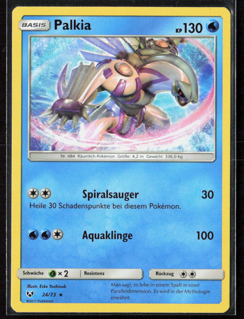 Pokemon TCG Palkia 24/73 Wasser 2017 Holo Schimmernde Legenden NM