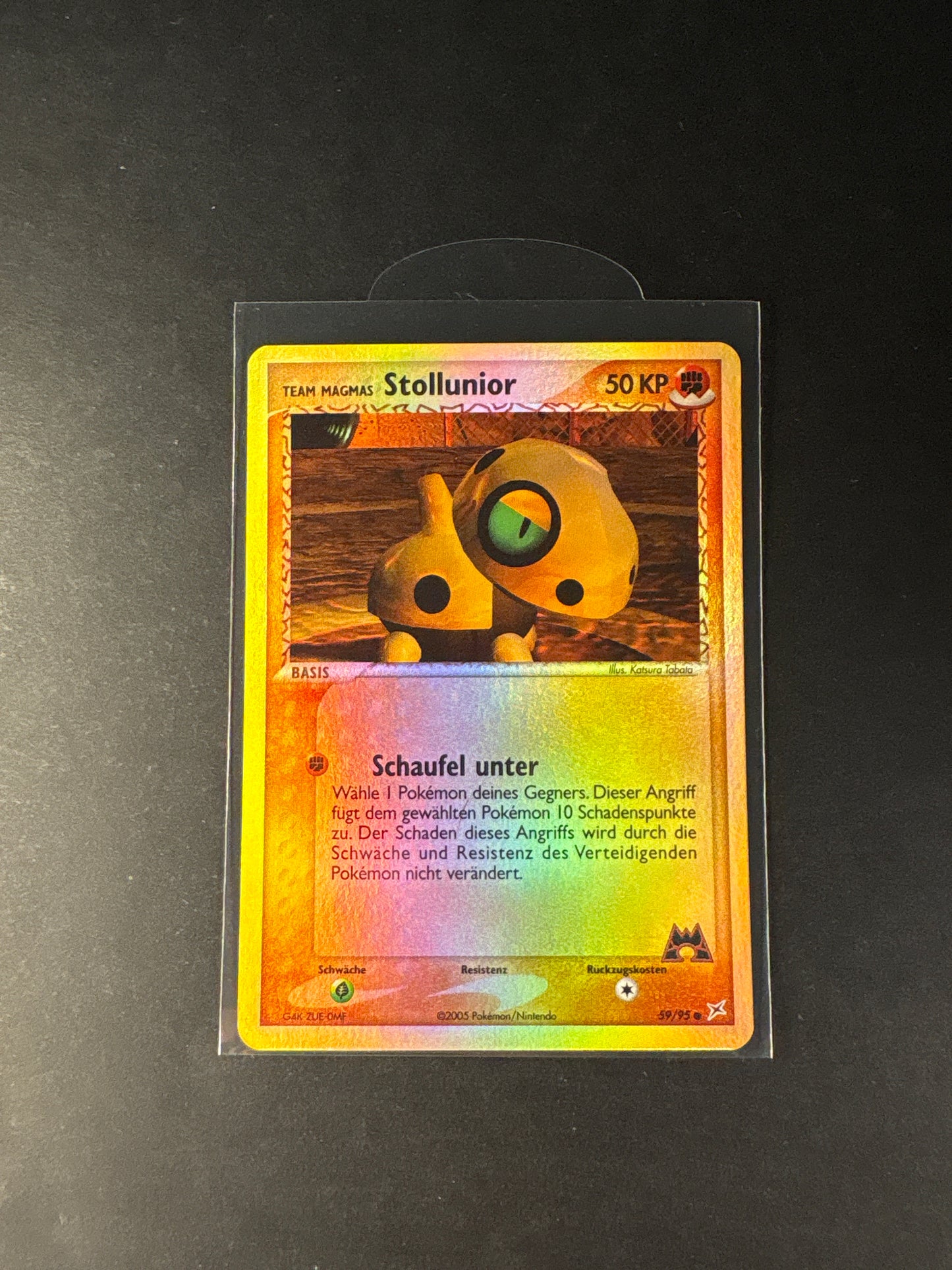Pokémon Team Magma vs Team Aqua Stollunior Reverse NM 59/95