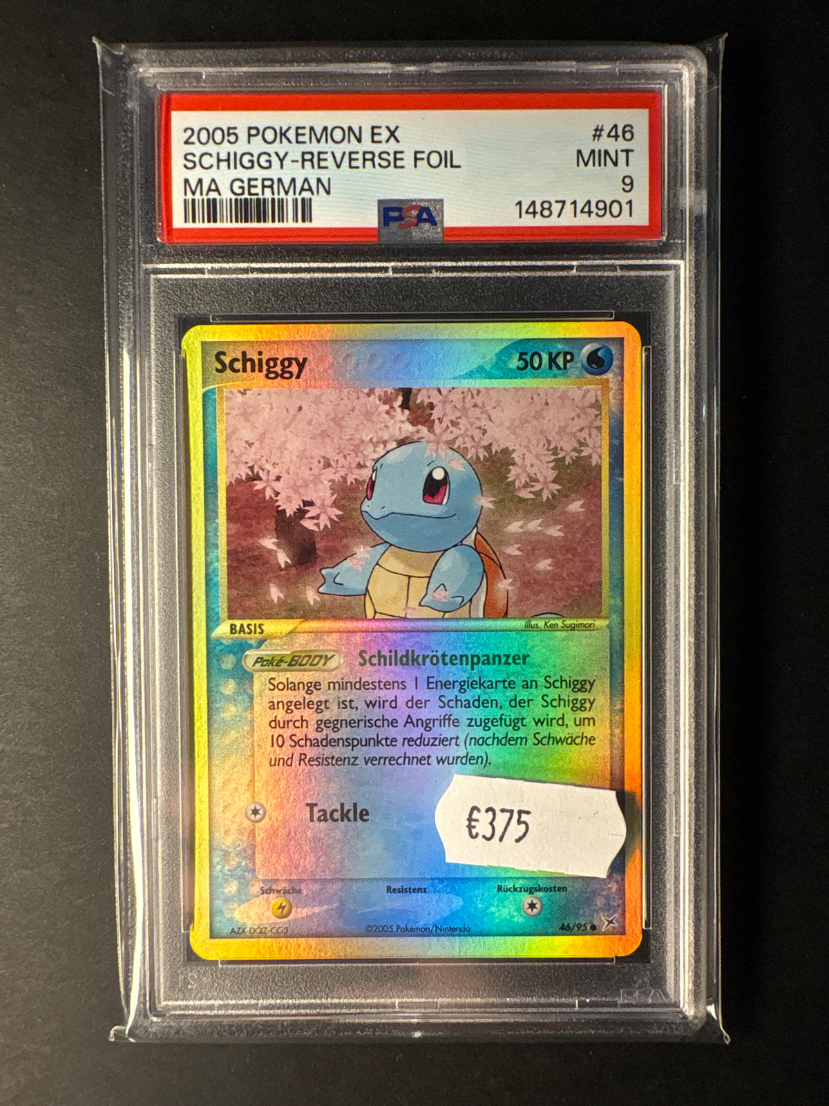 Pokémon MA deutsch Schiggy Reverse 46/95 psa 9