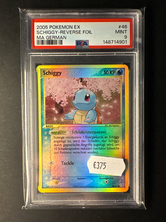 Pokémon MA deutsch Schiggy Reverse 46/95 psa 9