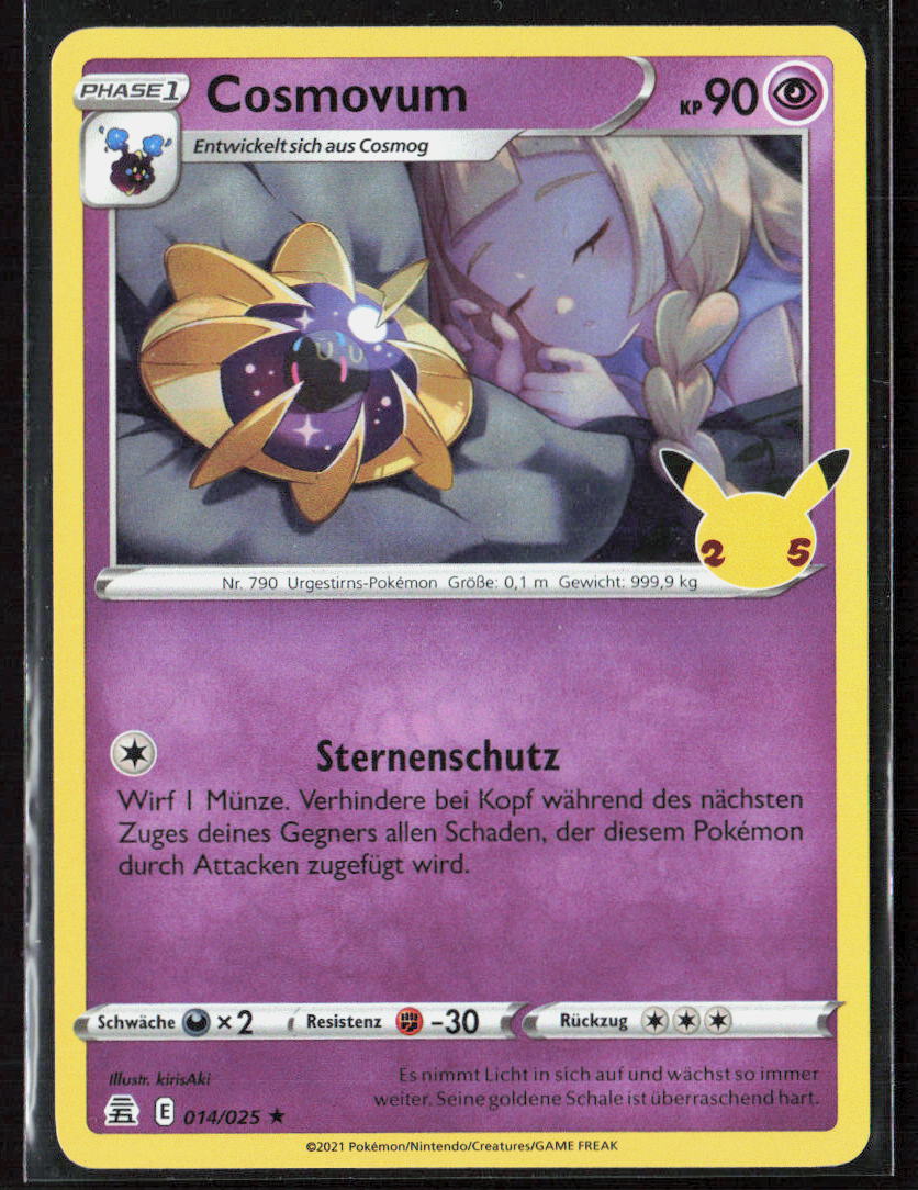 Pokemon Cosmovum 14 Psycho 2021 Holo Celebrations NM