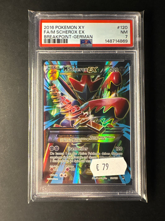 Pokémon Xy Breakpoint MScherox Ex 120/122 psa 7