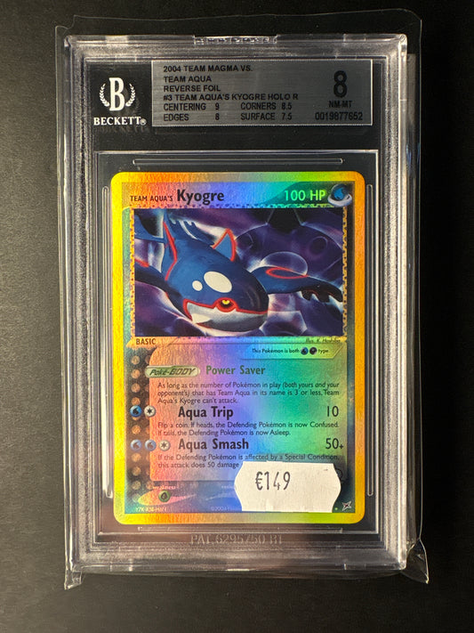 Pokémon Team Magma Team Aqua 3/95 Kyogre reverse bgs 8