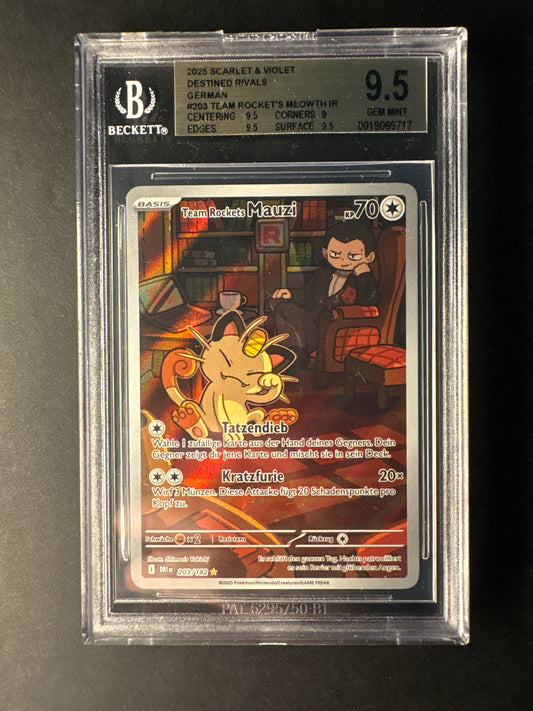 Pokémon ewige Rivalen Team Rockets Mauzi 203/182 BGS 9.5
