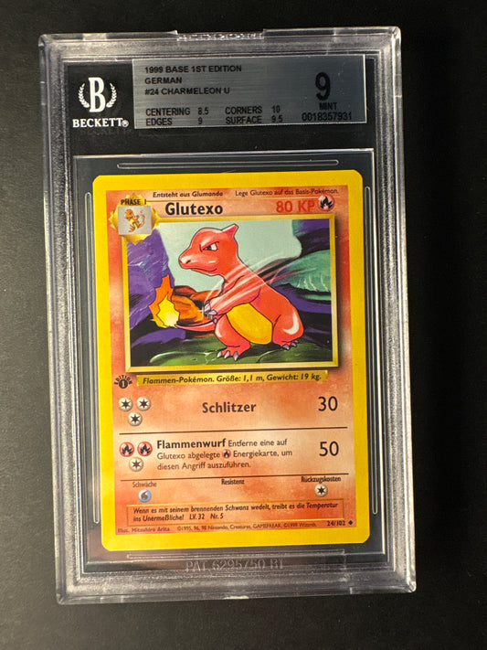 Pokémon Base Set Glutexo  24/102 1. Edition BGS 9 (Kopie)