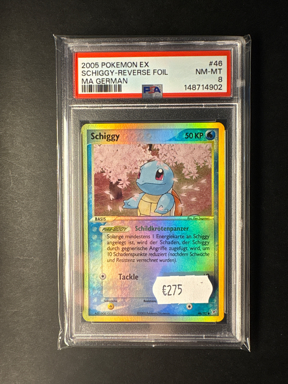 Pokémon MA deutsch Schiggy Reverse 46/95 psa 8