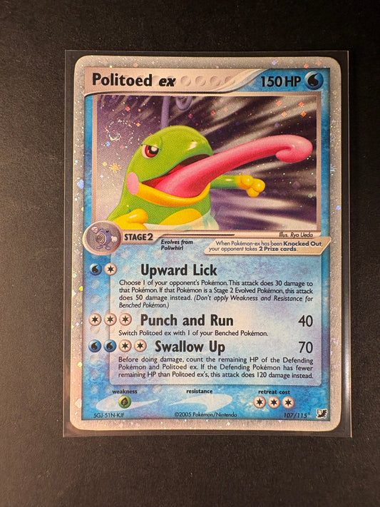 Pokémon 107/115 Politoed Ex exc+ verborgene Mächte