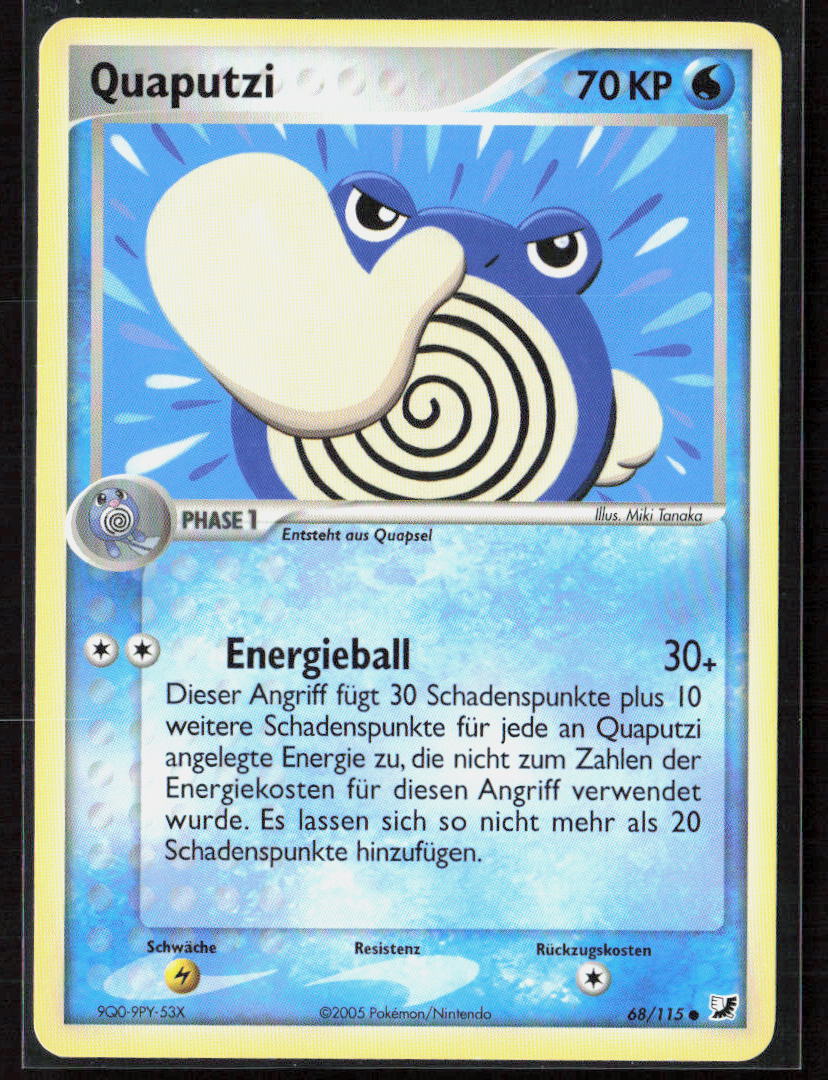 Pokemon Quaputzi 68 Wasser 2005 EX Verborgene Mächte NM
