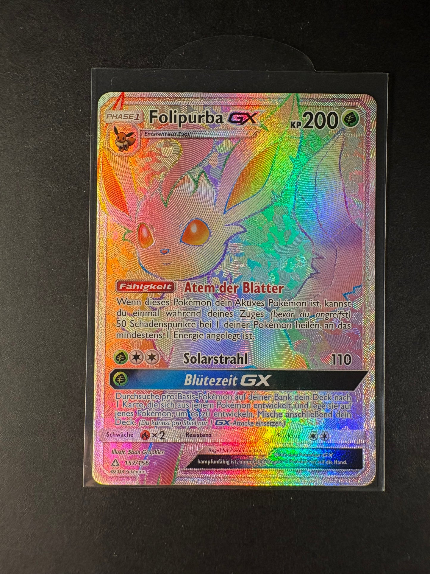 Pokémon Folipurba GX 157/156 NM Ultra Prisma