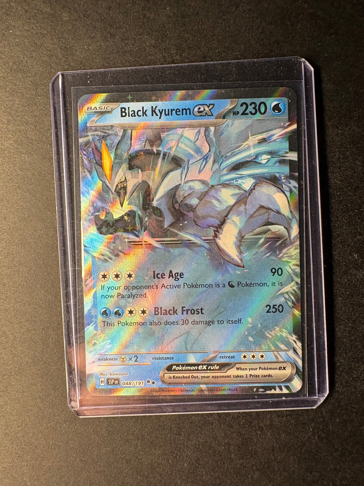 Pokémon Black Kyurem 048/191 surging sparks NM