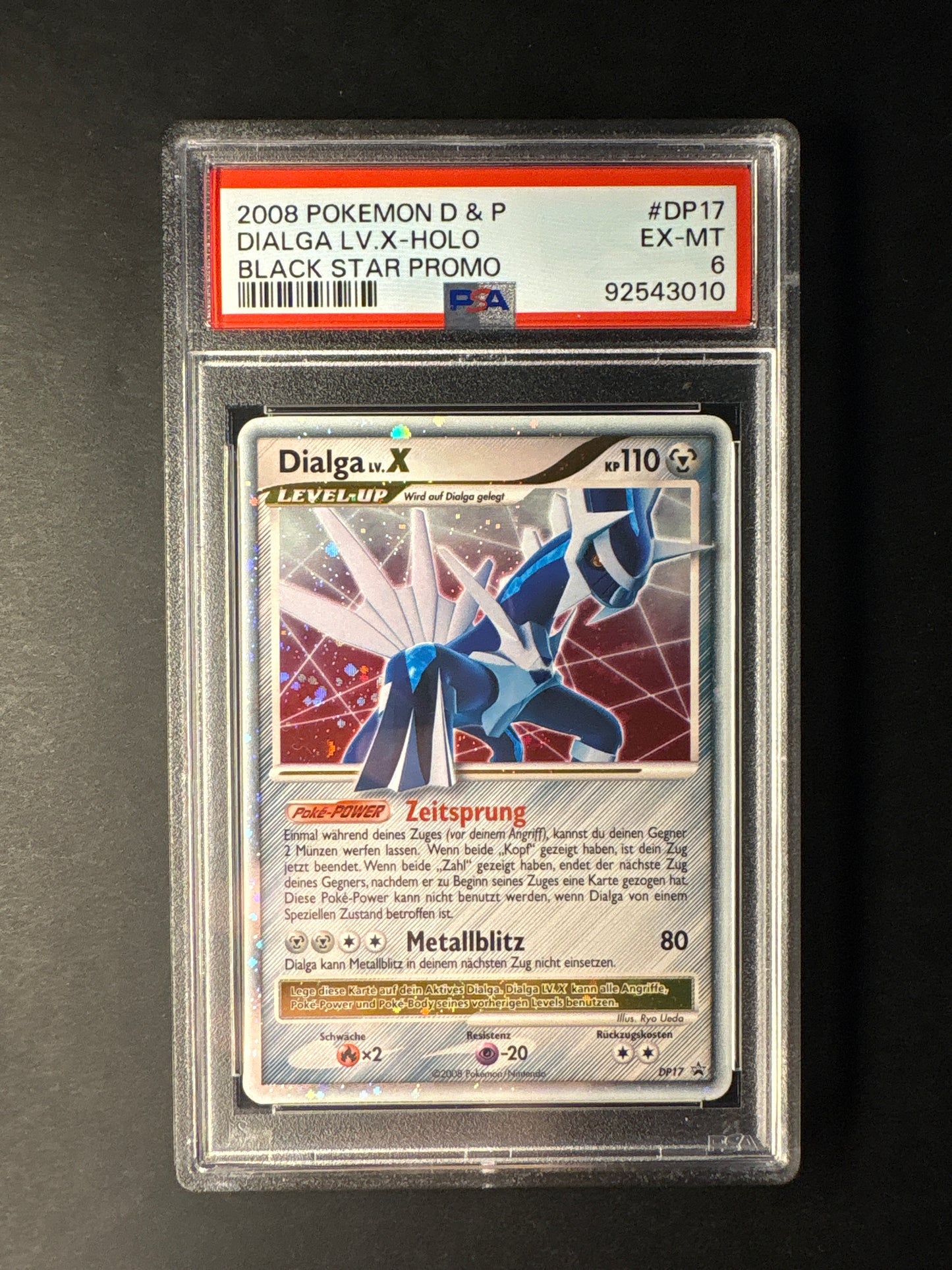 Pokémon black Star promo DP17 Dialga Lv x psa 6