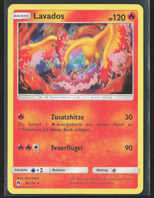 Pokemon TCG Lavados 38 Feuer 2018 Echo des Donners NM