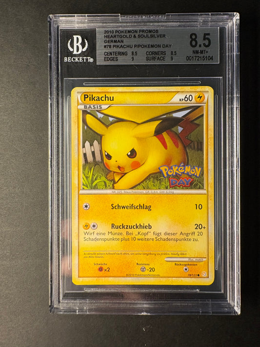 Pokémon Pikachu BGS 8.5 78/123 Pokémon day
