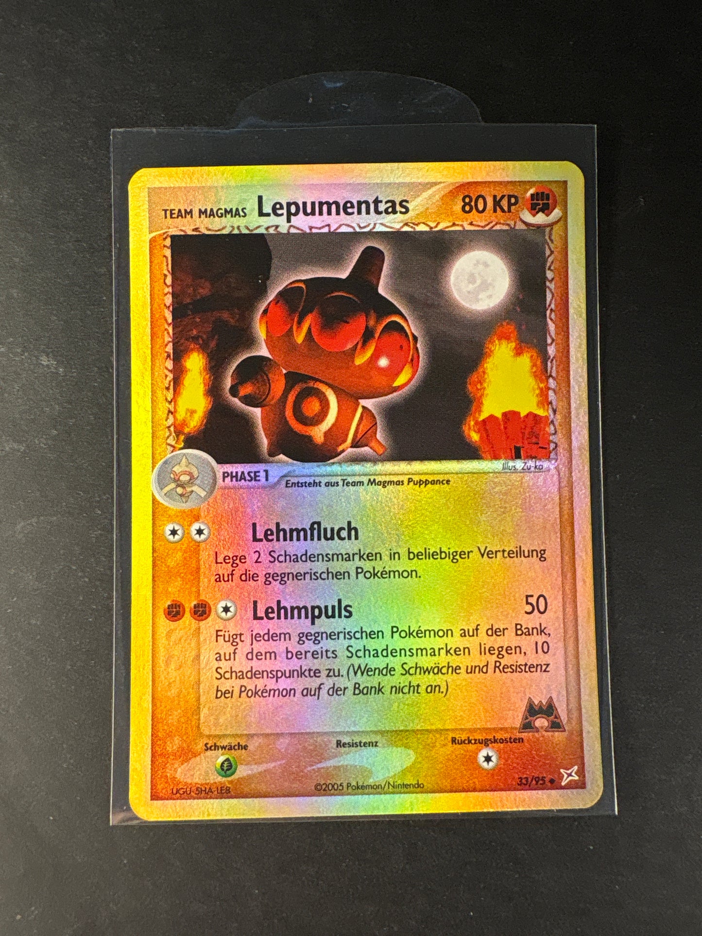 Pokémon Team Magma vs Team Aqua Lepumentas Reverse NM