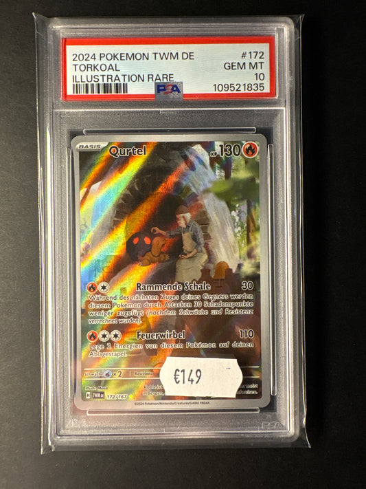 Pokémon 172/167 Qurtel psa 10 Maskerade im Zwielicht