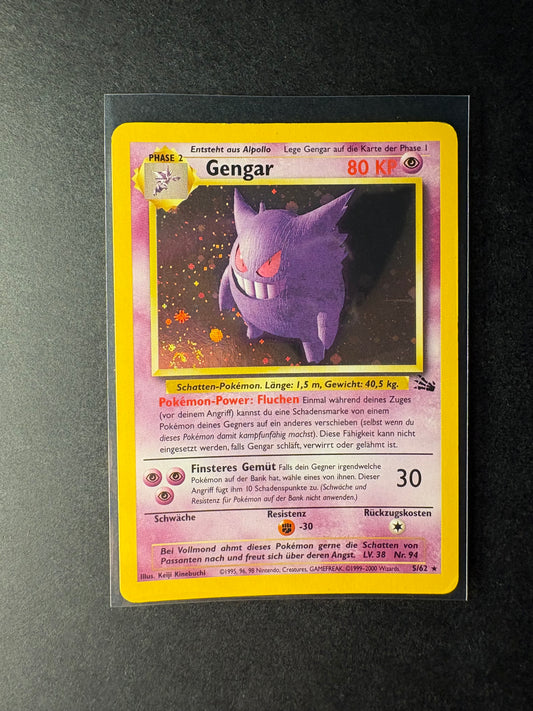 Pokémon 5/62 Gengar Fossil Excellent Deutsch