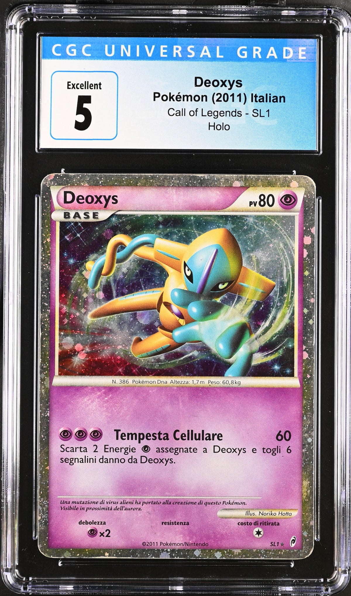 Pokémon Deoxys SL1 Holo Call Of Legends NM CGC 5