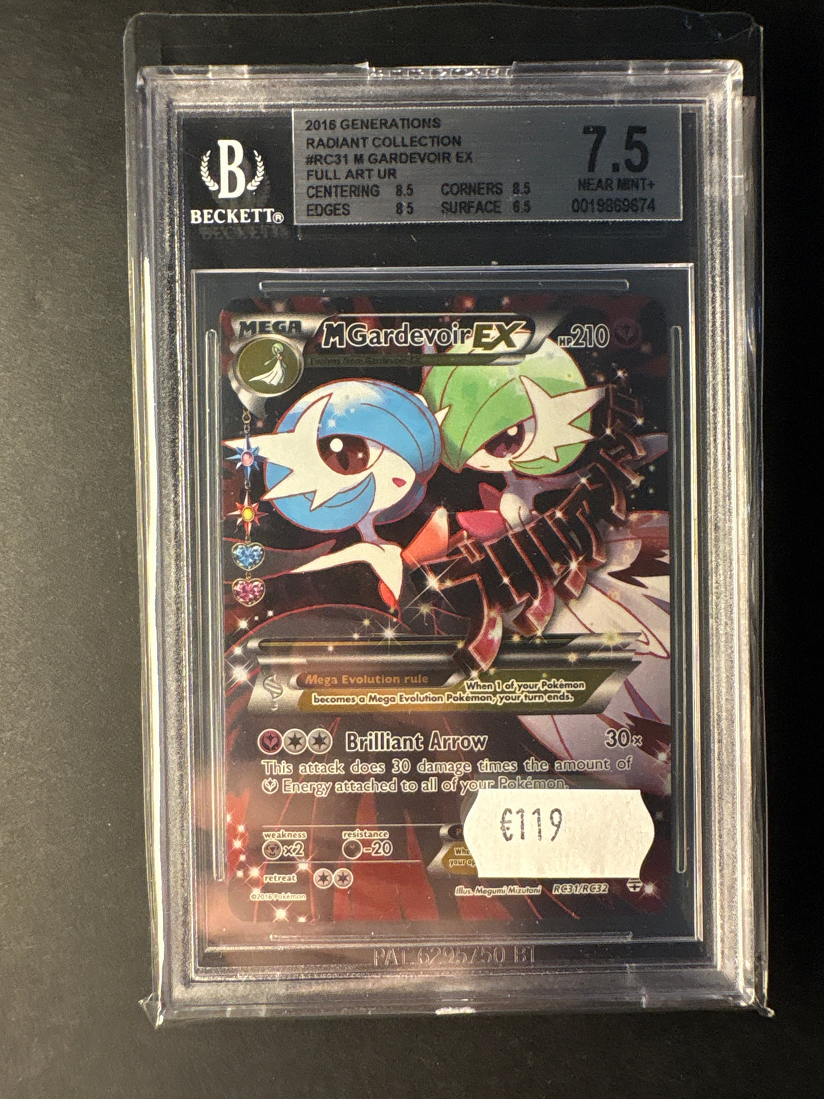 Pokémon Generations RC31/RC32 MGardevoir BGS 7.5