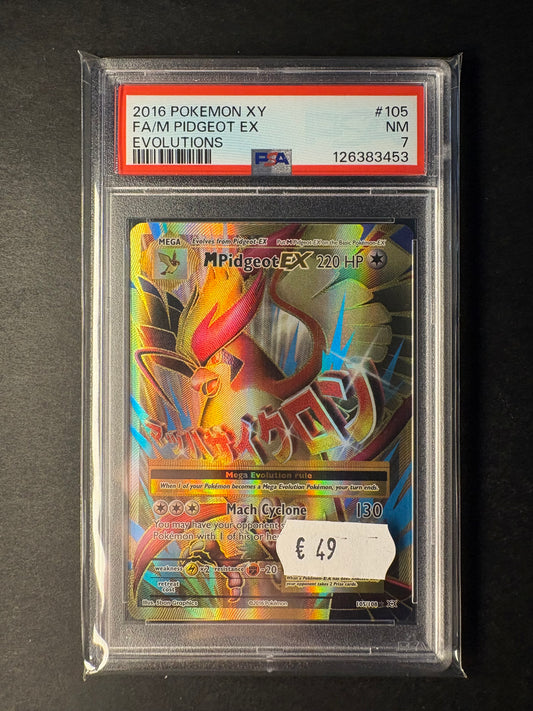 MPidgeot Ex Pokemon Karte Englisch Evolutions PSA 7