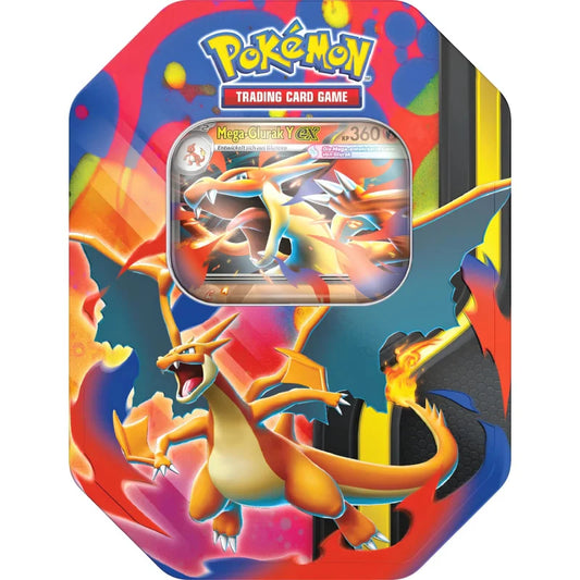 Pokemon TCG - Mega-Entwicklung: Mega Glurak Y EX Tin - Deutsch