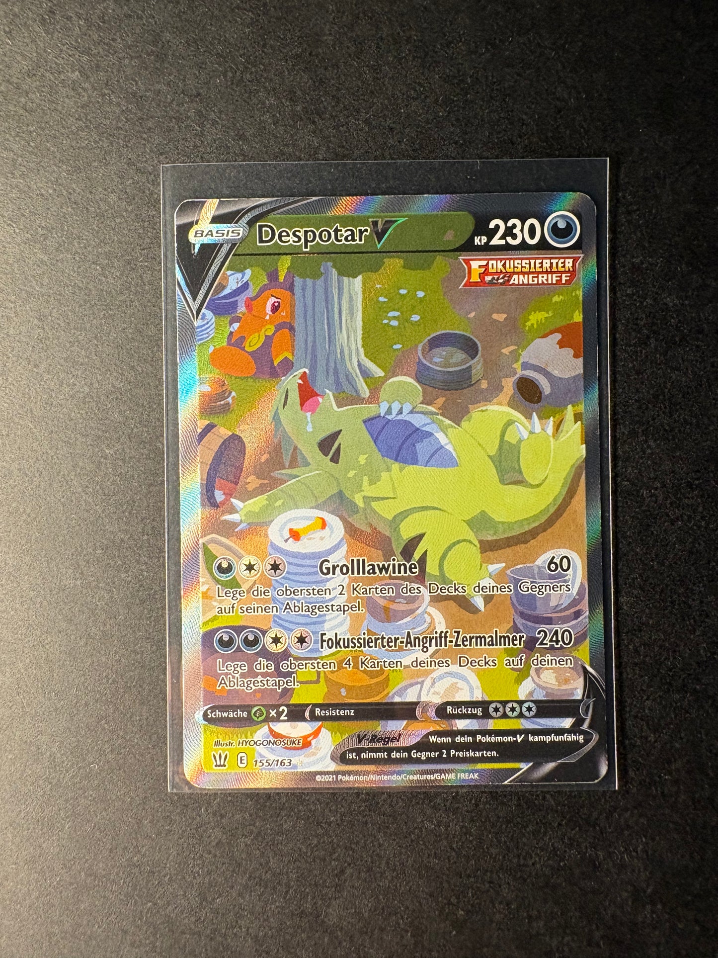 Pokémon 155/163 Despotar V Kampfstile EXC