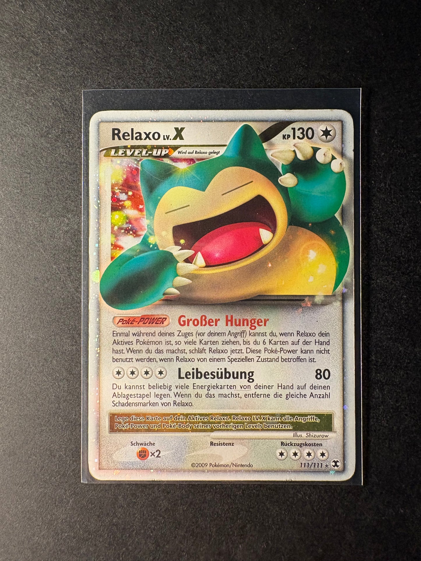 Pokémon 111/111 Relaxo Lv.X deutsch Good