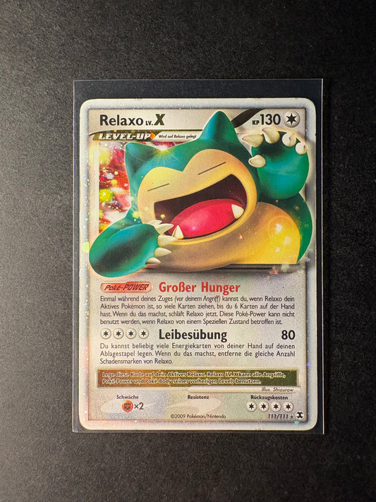 Pokémon 111/111 Relaxo Lv.X deutsch Good