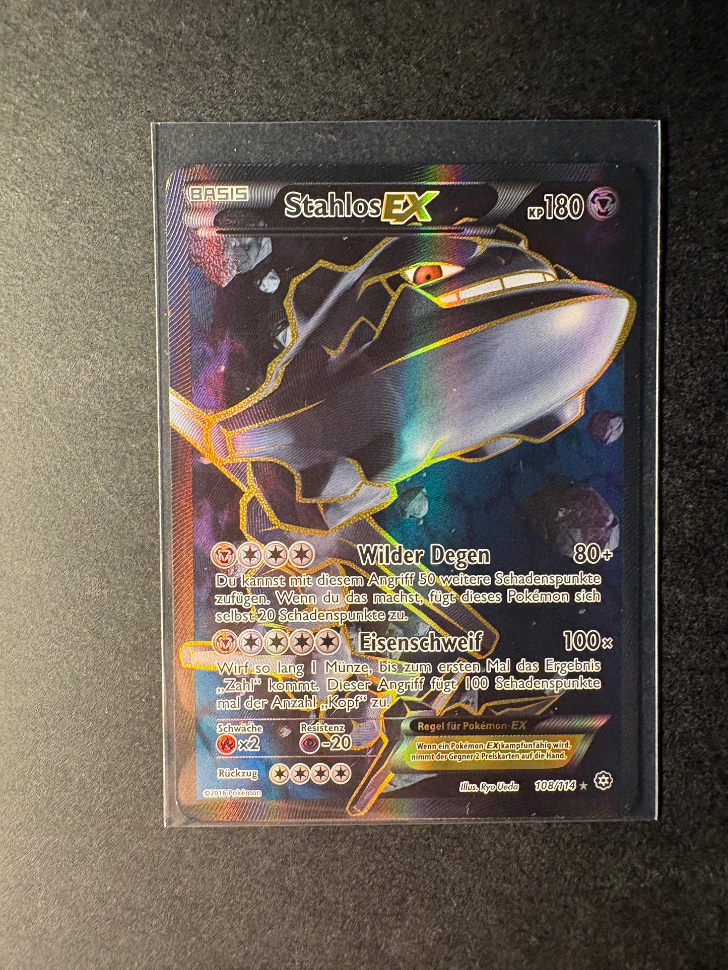 Pokémon Stahlos Ex 108/114 NM XY Steam Siege