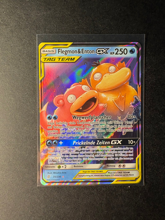 Pokémon 35/236 Flegmon & Enton GX NM- Unified Minds