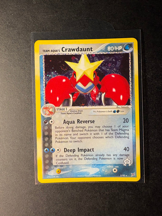 Pokémon Team Aquas Crawdaunt 2/95 holo NM ENGLISCH