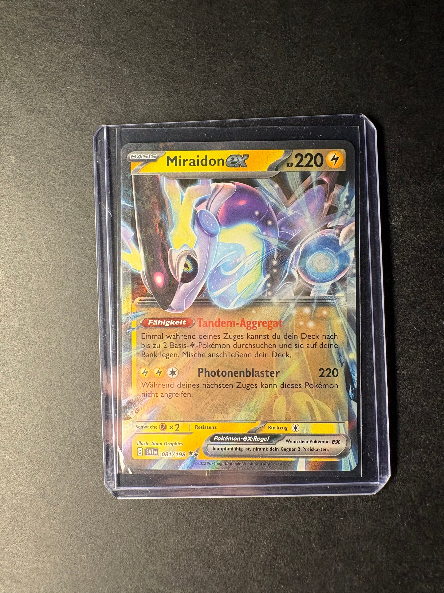 Pokémon Miraidon Ex 081/198 Karmesin und Purpur Nm