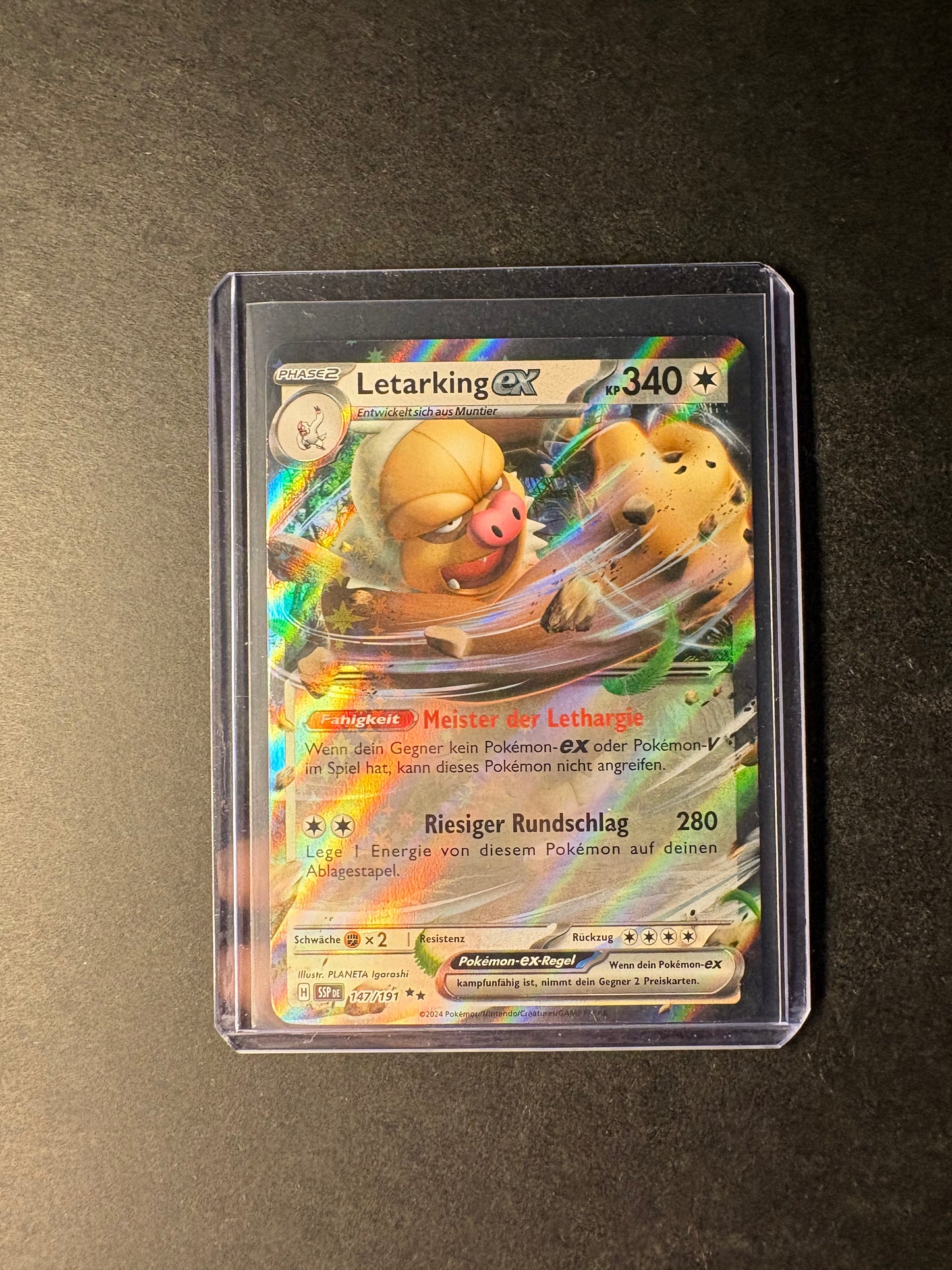Pokémon Letarking ex 147/191 stürmische Funken Nm