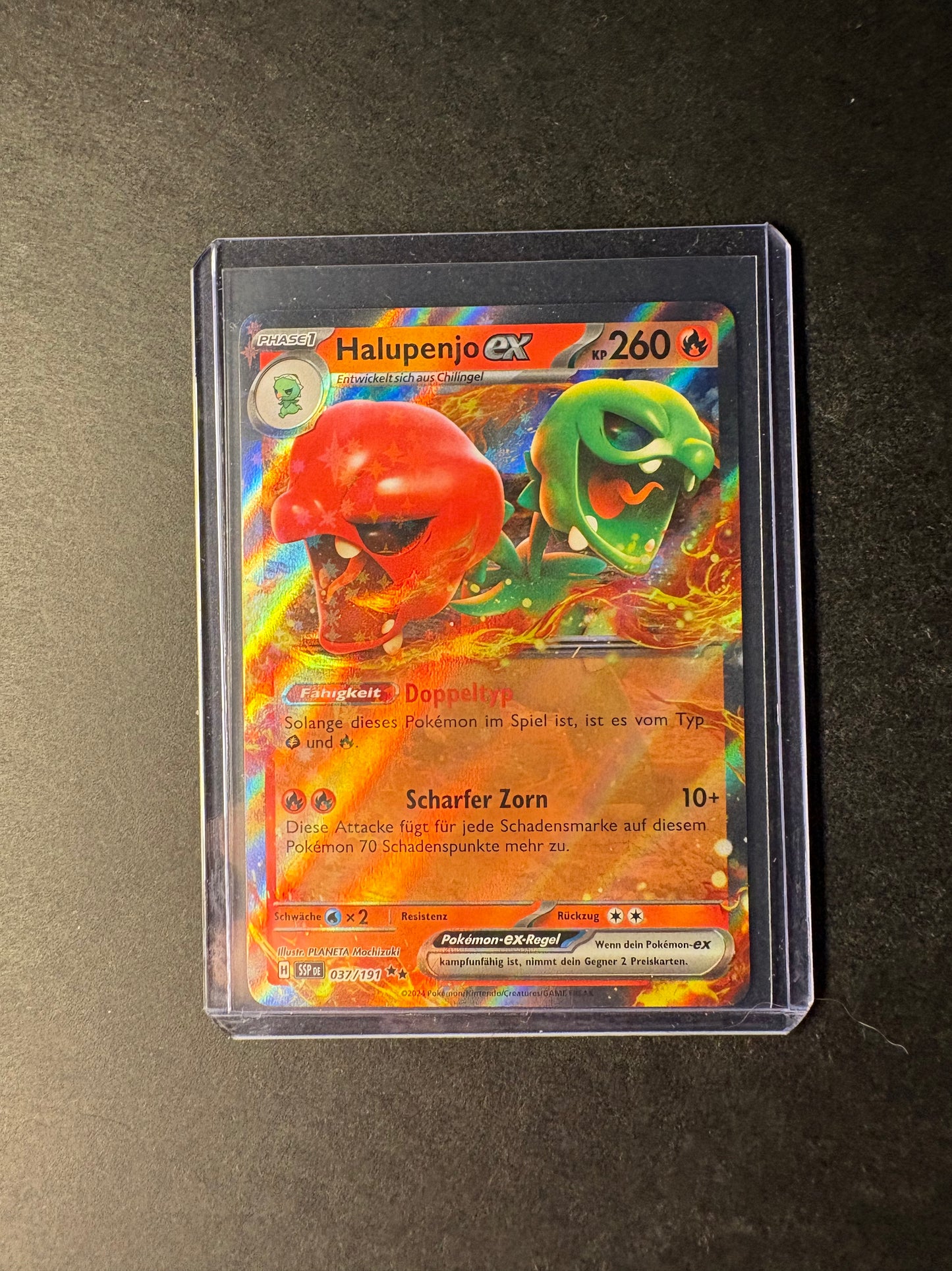 Pokémon Halupenjo Ex 037/191 stürmische Funken NM