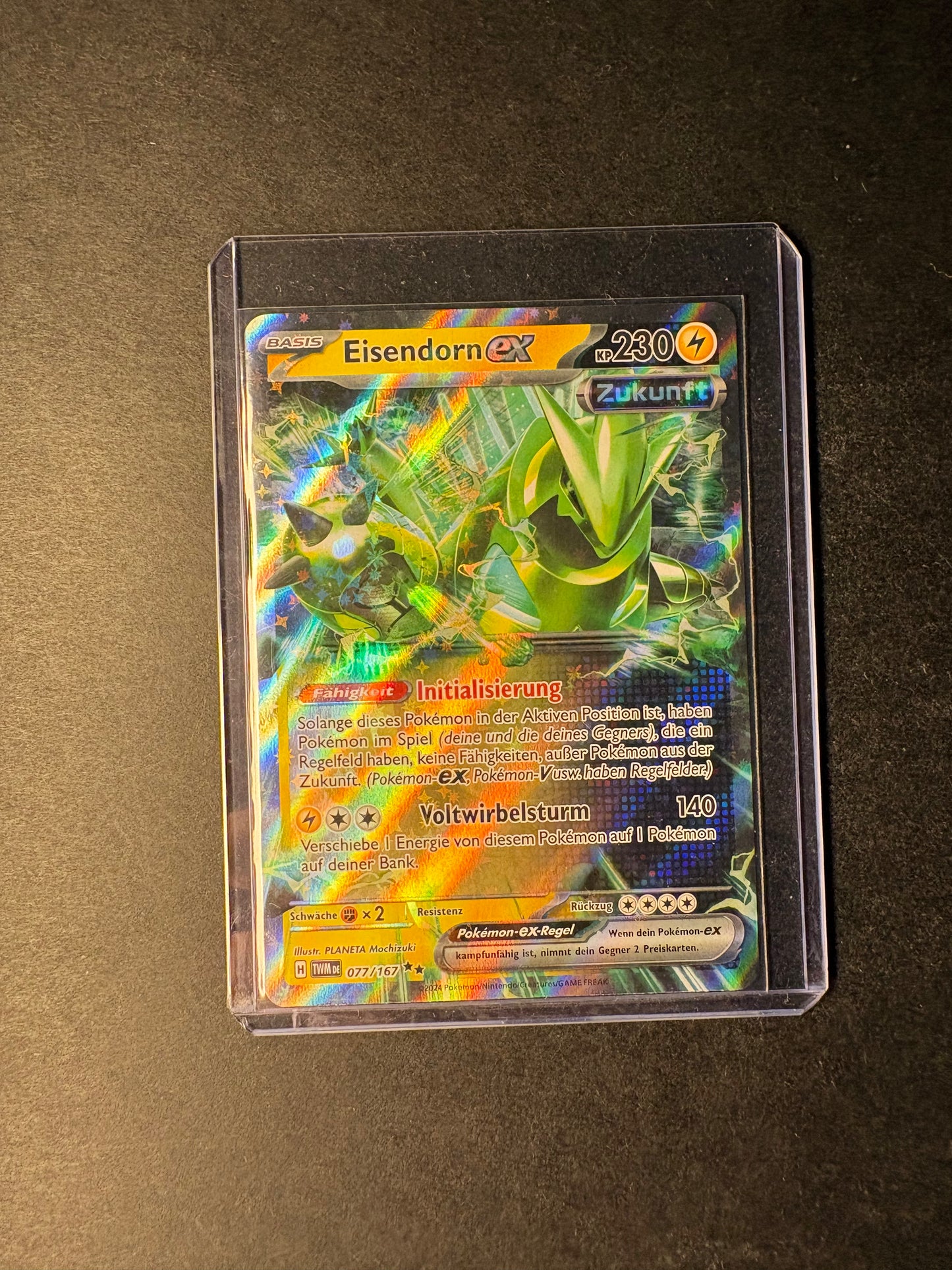 Pokémon Eisendorn ex 077/167 Maskerade im Zwielicht Nm