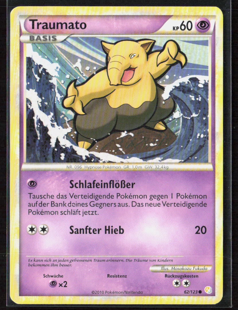 Pokemon TCG Traumato 62 Psycho 2010 HeartGold SoulSilver NM