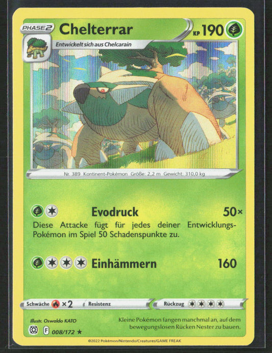 Pokemon TCG Chelterrar 008 Pflanze 2022 Holo Strahlende Sterne NM