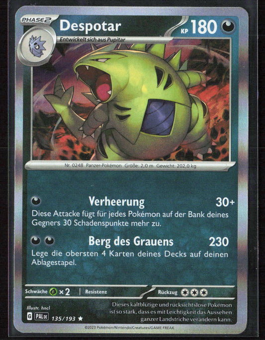 Pokemon TCG Despotar 135/193 Unlicht 2023 Holo Entwicklungen in Paldea NM